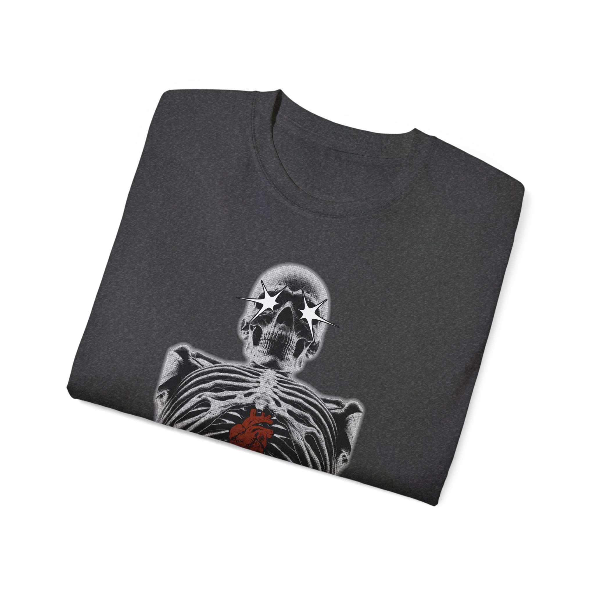 Exposed Heart - Unisex Cotton Tee (Front) - Damned Threads